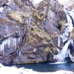cascada helada en el Pino -Aller-Asturias